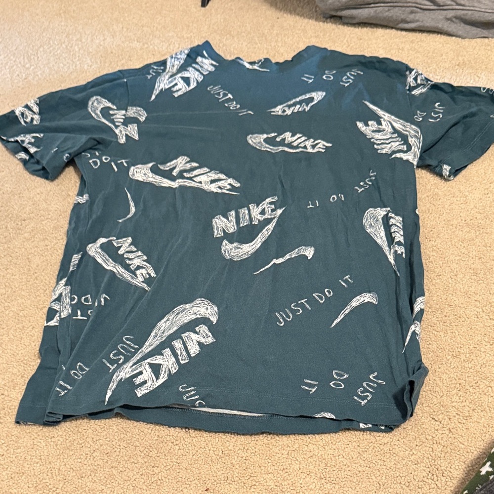 Nike Men's Teal Just Do It T-Shirt